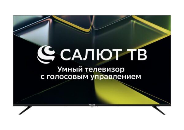 Телевизор LED 55" Asano 55LU5030T черный 4K UHD SmartTV СалютТВ безрамочный