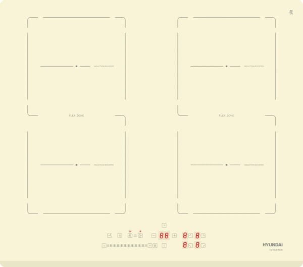 Индукционная варочная панель Hyundai HHI 6786 BE бежевый