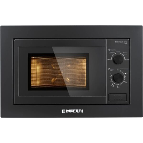 Микроволновая печь Meferi MMO6020BK LIGHT 20л 1250Вт черный (встраиваемая)