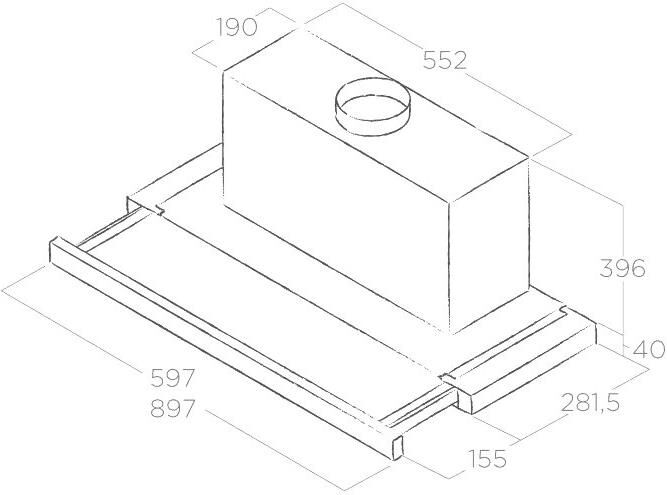 ELICA Встраиваемая вытяжка Elite 35 GRIX/A/60, управление кнопочное, серый/нержавеющая сталь [prf013 — изображение 5