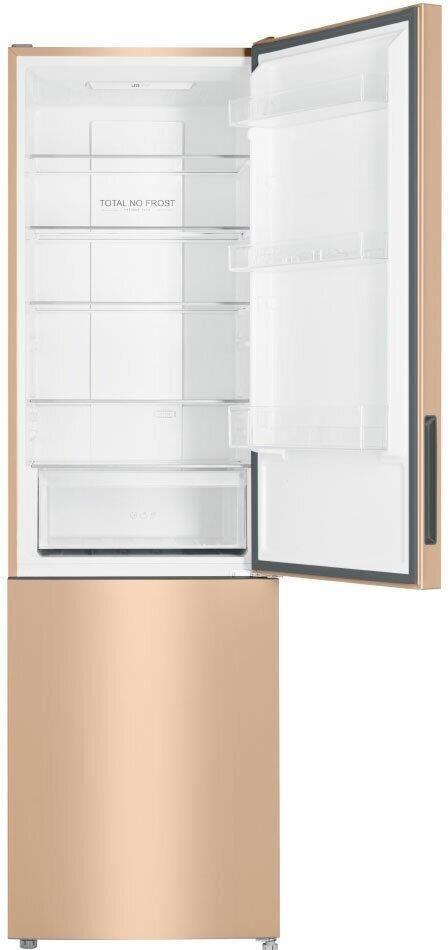 HAIER Холодильник двухкамерный CEF537AGG No Frost, золотистый — изображение 6