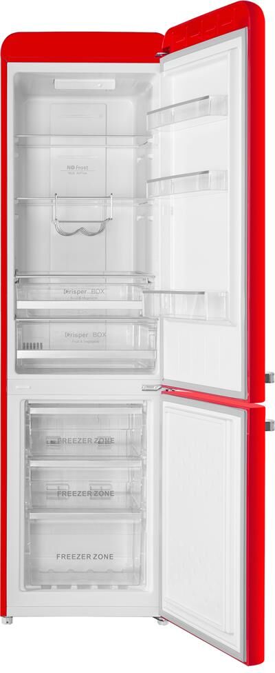 MAUNFELD Холодильник двухкамерный MFF186NFRR красный — изображение 3