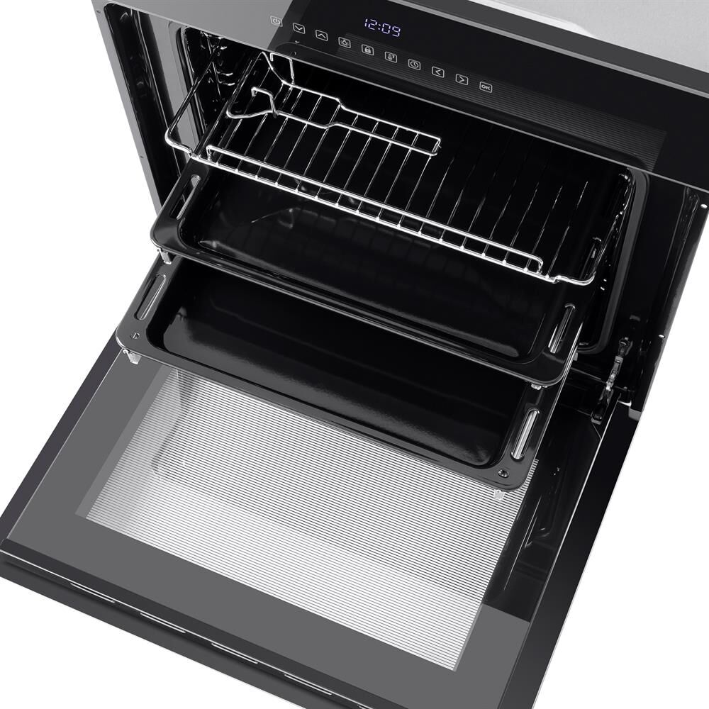 MAUNFELD Духовой шкаф электрический EOEH.5811B, 59л, 59.5 х 53.4 х 59.5 см, дверца с 2 стеклами, чер — изображение 4