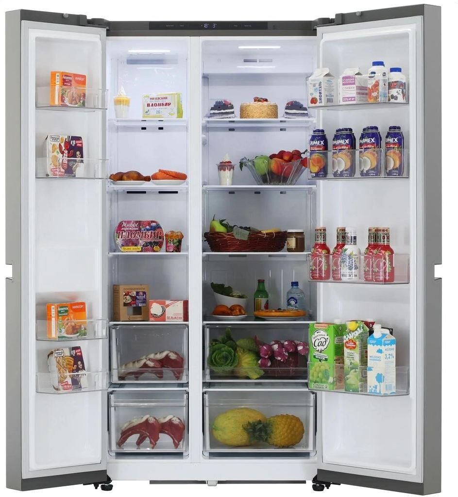 LG Холодильник двухкамерный GC-B257KMHW Side by Side, инверторный серебристый — изображение 2