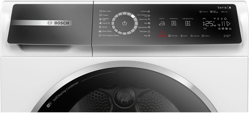 BOSCH Сушильная машина Serie 8 WQB245B0ME белый, с английской панелью управления — изображение 2