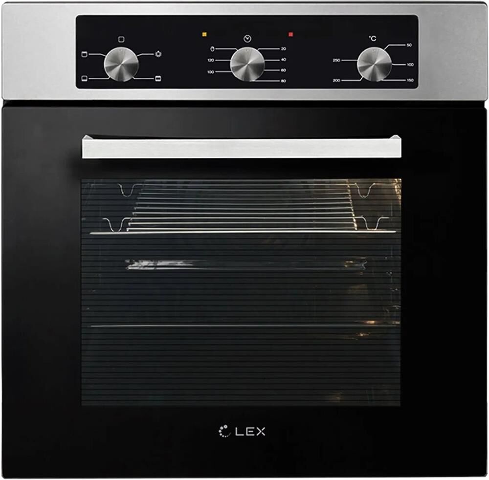 LEX Духовой шкаф электрический EDM 042 IX, 62л, 59.5 х 53 х 59.5 см, дверца с 2 стеклами, нержавеюща — изображение 9