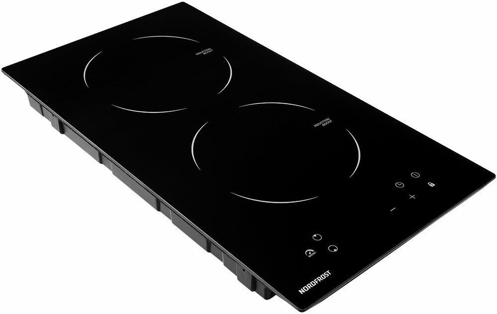 NORDFROST Индукционная варочная поверхность i-M 3020 B, конфорок: 2 шт., стеклокерамика, независимая — изображение 2