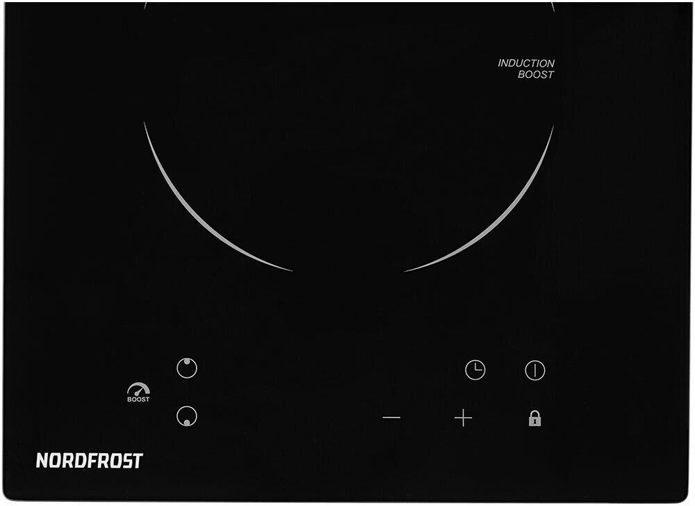 NORDFROST Индукционная варочная поверхность i-M 3020 B, конфорок: 2 шт., стеклокерамика, независимая — изображение 3