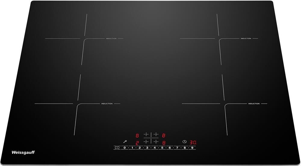 WEISSGAUFF Индукционная варочная поверхность HI 640 BSC, конфорок: 4 шт., стеклокерамика, независима — изображение 2