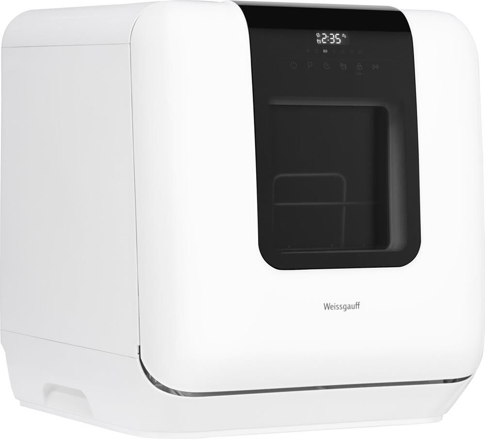WEISSGAUFF Посудомоечная машина TDW 4037 D, компактная, настольная, 42см, загрузка 3 комплектов, бел — изображение 4