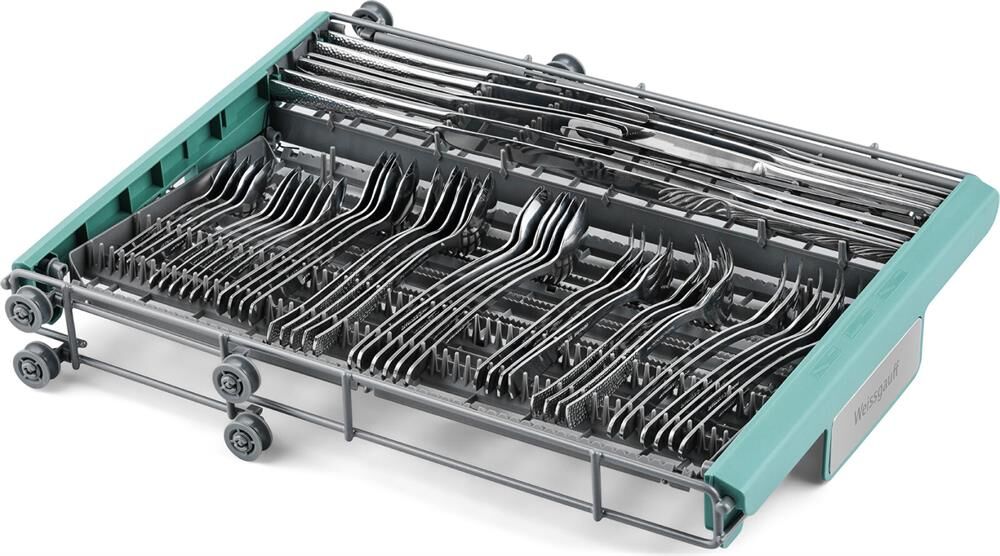 WEISSGAUFF Посудомоечная машина DW 4015, узкая, напольная, 44.8см, загрузка 10 комплектов, серебрист — изображение 8