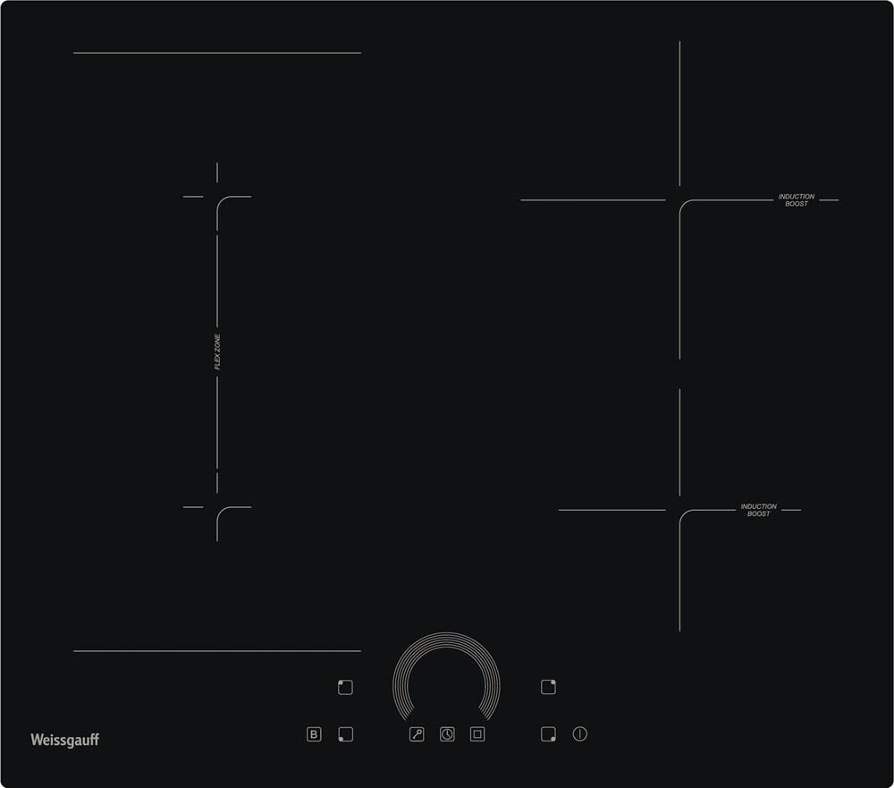 WEISSGAUFF Индукционная варочная поверхность HI 643 BFZC, конфорок: 4 шт., стеклокерамика, независим — изображение 10