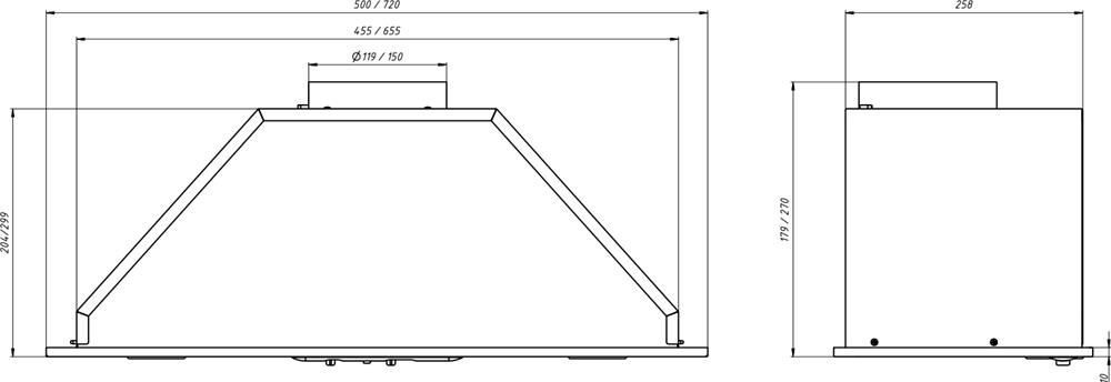 ELIKOR 72П-1000-П3Д белый врезной блок (943501) — изображение 4