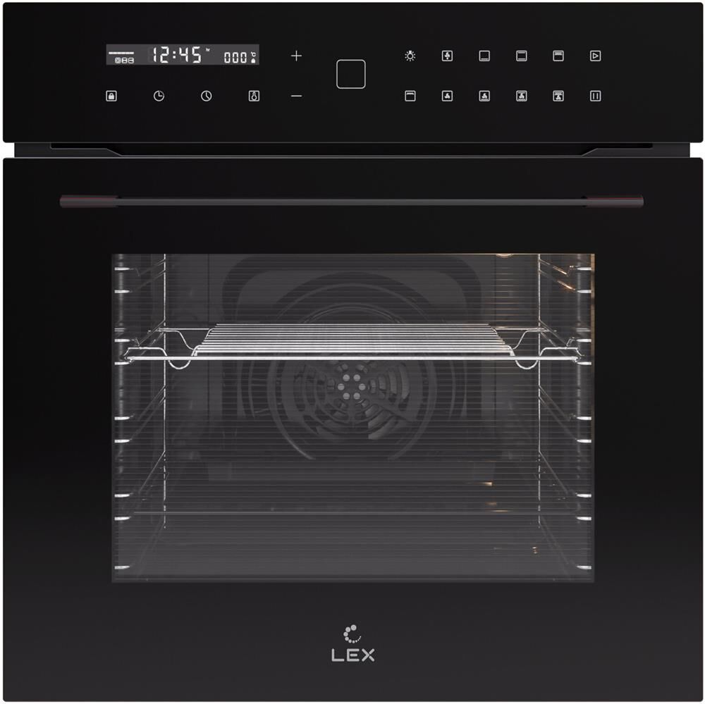 LEX Духовой шкаф электрический EDS 101 BBL, черный/нержавеющая сталь — изображение 3