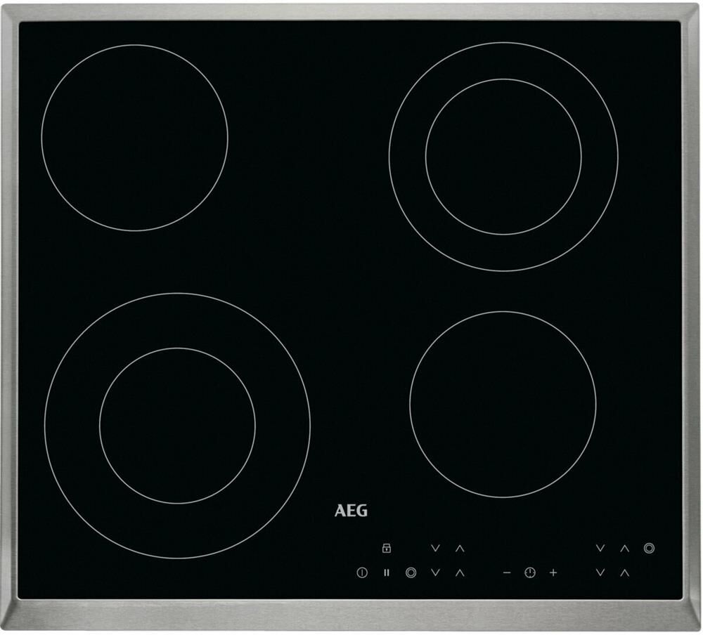 AEG Электрическая варочная поверхность HK634021XB, конфорок: 4 шт., стеклокерамика, независимая, чер — изображение 2