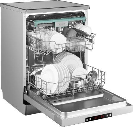 WEISSGAUFF Посудомоечная машина DW 6015, полноразмерная, напольная, 59.8см, загрузка 14 комплектов, — изображение 6