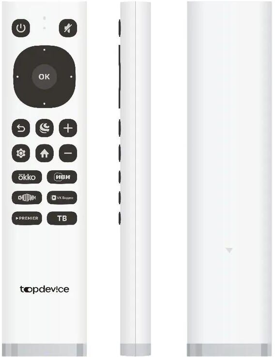 TOPDEVICE TDTV50CS08U UHD SMART TV белый — изображение 8