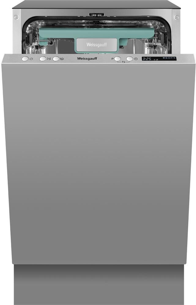 WEISSGAUFF Встраиваемая посудомоечная машина BDW 4533 D, узкая, ширина 44.8см, полновстраиваемая, за — изображение 2