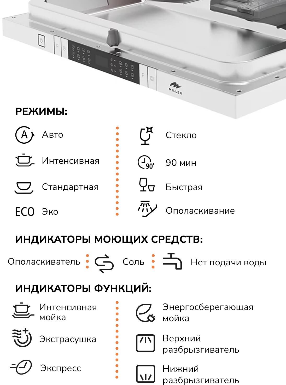 MILLEN MDW 451 Посудомоечная машина — изображение 5