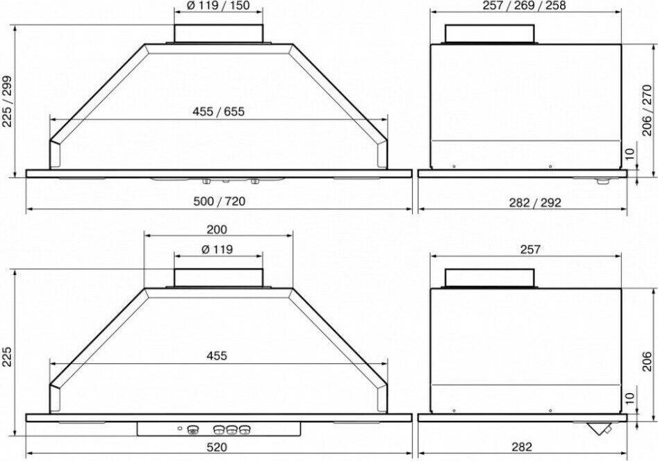 ELIKOR Врезной блок 52П-400-П3Д черный/черный — изображение 4