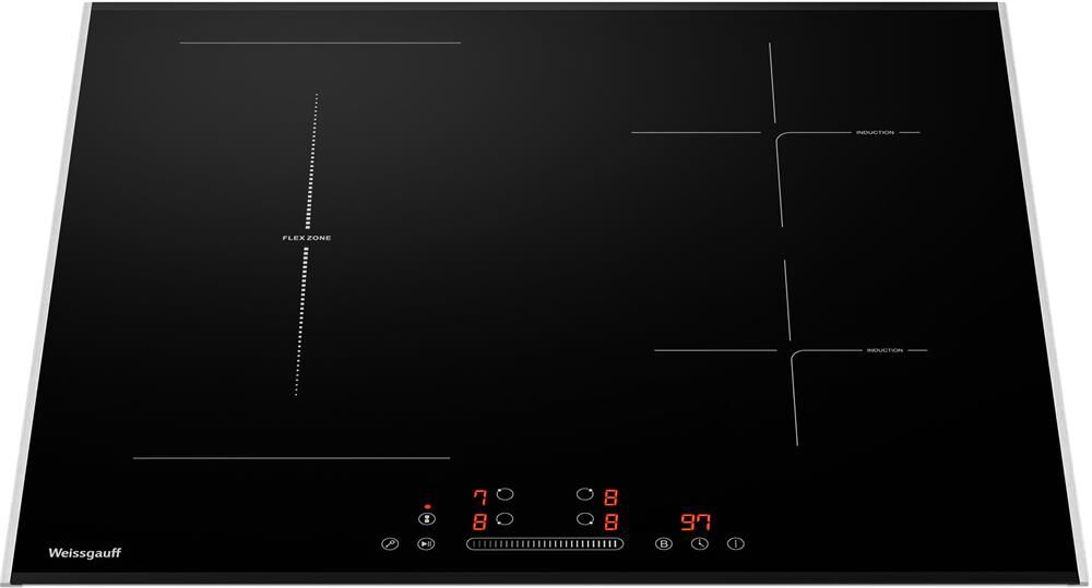 WEISSGAUFF Индукционная варочная поверхность HI 643 Bfzg, конфорок: 4 шт., стеклокерамика, независим — изображение 4
