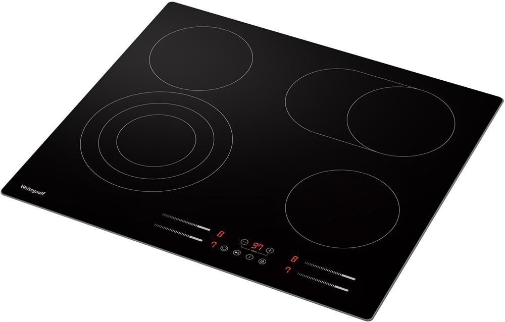 WEISSGAUFF Электрическая варочная поверхность HV 643 BSG, конфорок: 4 шт., стеклокерамика, независим — изображение 4