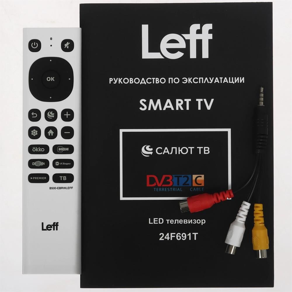 LEFF 24F691T FHD SMART TV Салют белый — изображение 8