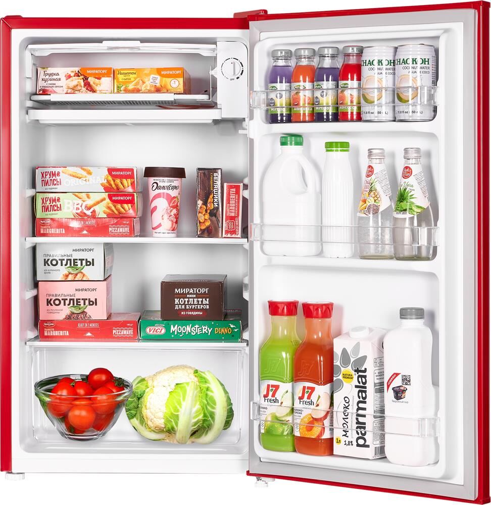 MAUNFELD Холодильник MFF83RR 1-нокамерн. красный — изображение 2