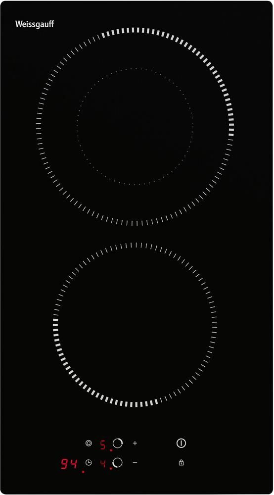 WEISSGAUFF Электрическая варочная поверхность HV 312 BM, конфорок: 2 шт., стеклокерамика, независима — изображение 2