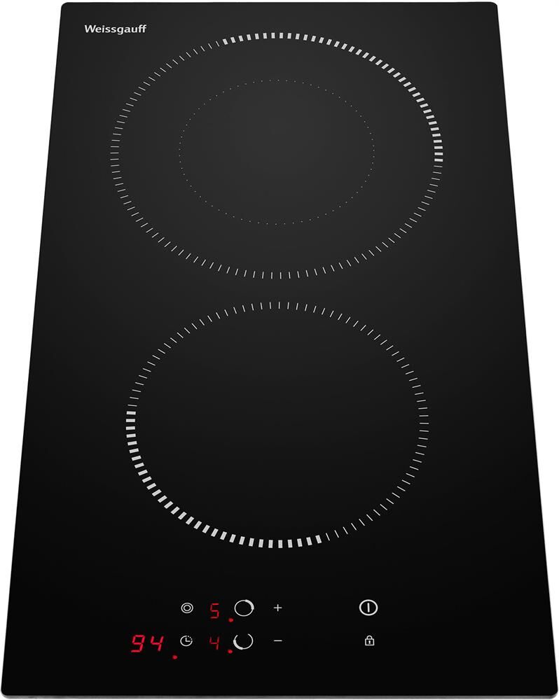 WEISSGAUFF Электрическая варочная поверхность HV 312 BM, конфорок: 2 шт., стеклокерамика, независима — изображение 3