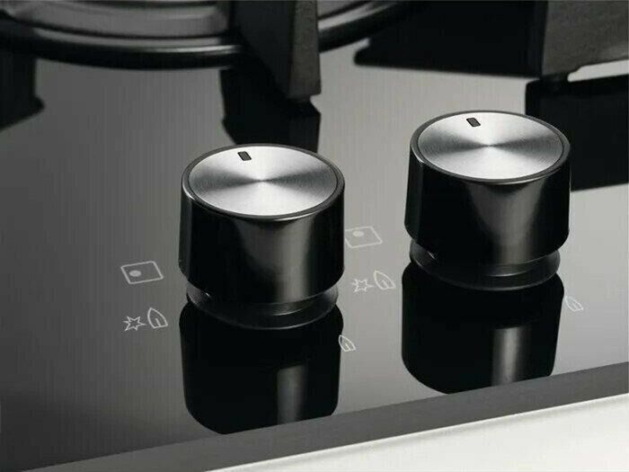 ELECTROLUX Газовая варочная панель EGC3322NVK, 2 конфорки, закаленное стекло, черный — изображение 6