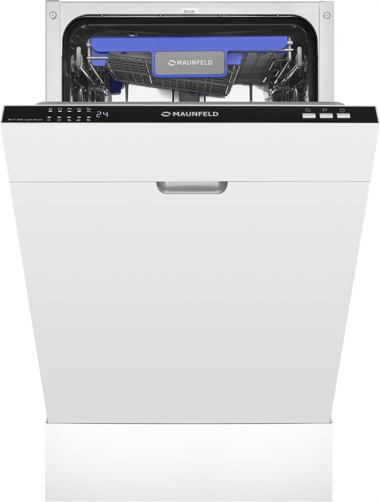 MAUNFELD Встраиваемая посудомоечная машина MLP-083I Light Beam, узкая, ширина 44.8см, полновстраивае — изображение 6