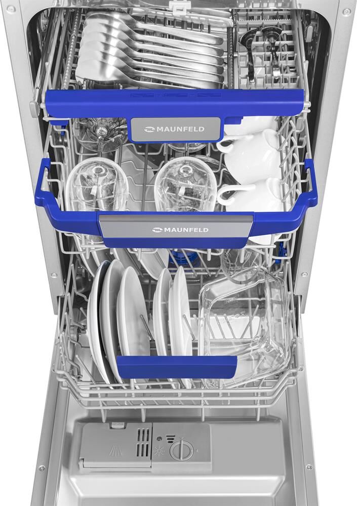 MAUNFELD Встраиваемая посудомоечная машина MLP-083I Light Beam, узкая, ширина 44.8см, полновстраивае — изображение 7