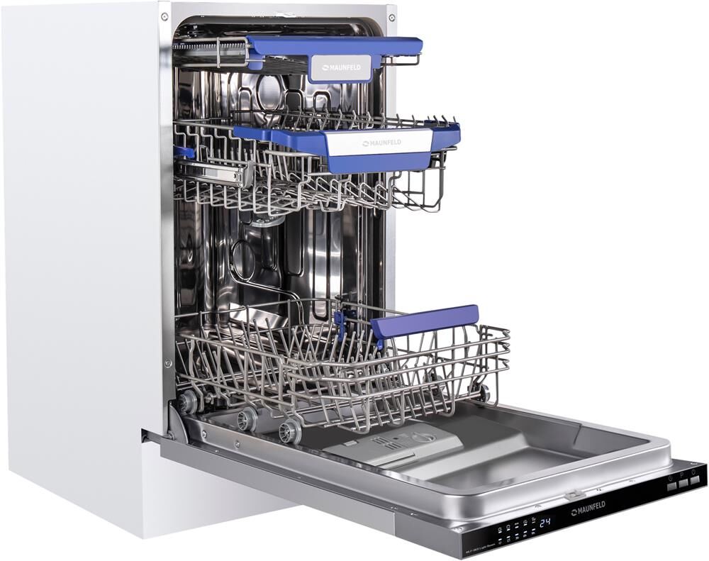 MAUNFELD Встраиваемая посудомоечная машина MLP-083I Light Beam, узкая, ширина 44.8см, полновстраивае — изображение 8