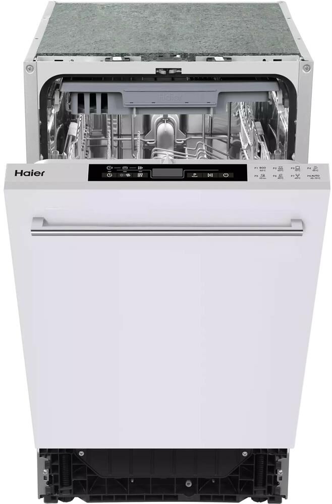HAIER Встраиваемая посудомоечная машина HDWE11-194RU, узкая, ширина 44.8см, полновстраиваемая, загру — изображение 3