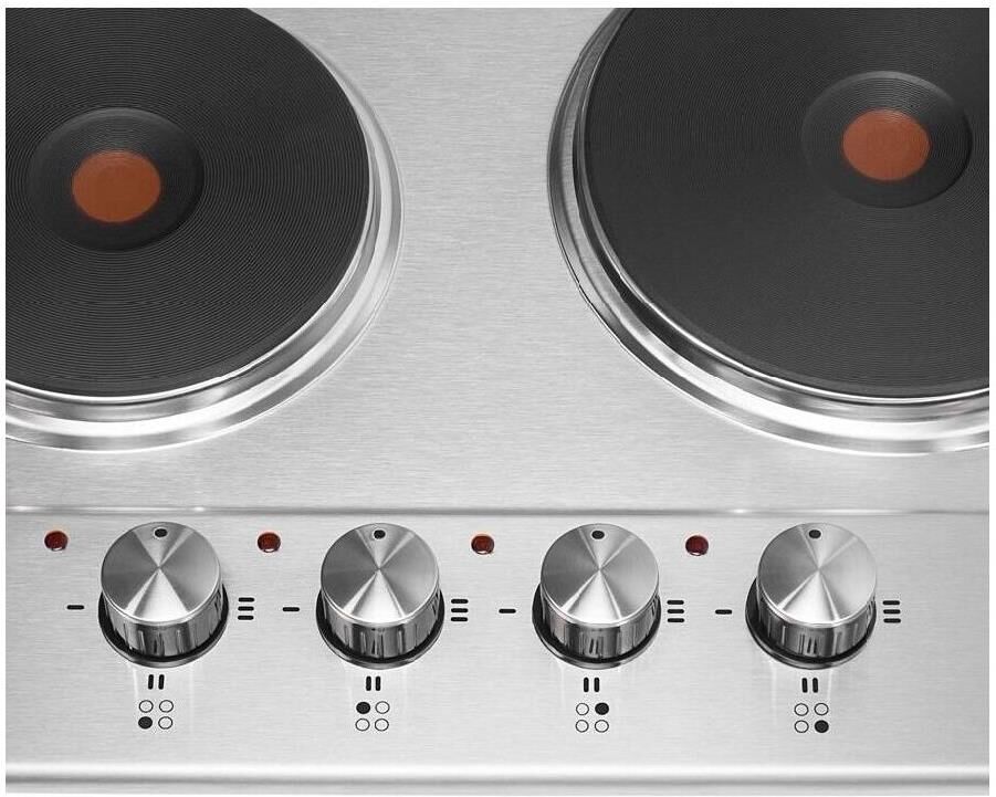 MAUNFELD Электрическая варочная поверхность EEHS.64.4S, конфорок: 4 шт., нержавеющая сталь, независи — изображение 4
