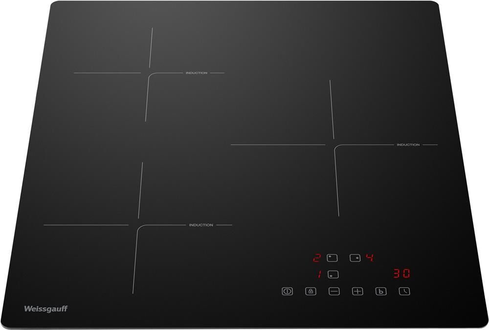 WEISSGAUFF Индукционная варочная поверхность HI 430 BA Cross, конфорок: 3 шт., стеклокерамика, незав — изображение 3