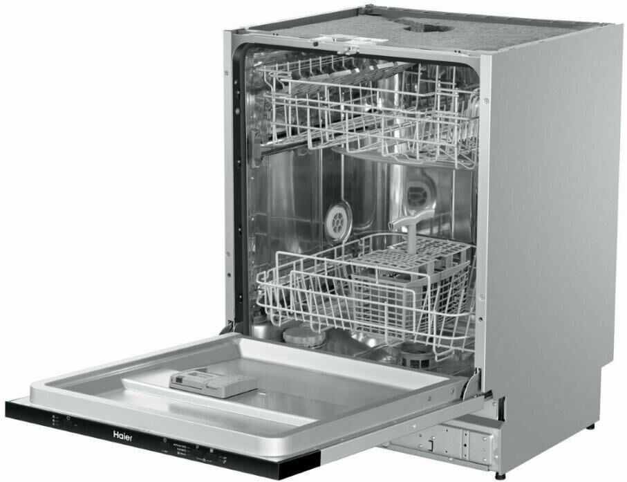 HAIER Встраиваемая посудомоечная машина HDWE13-191RU, полноразмерная, ширина 59.8см, полновстраиваем — изображение 4