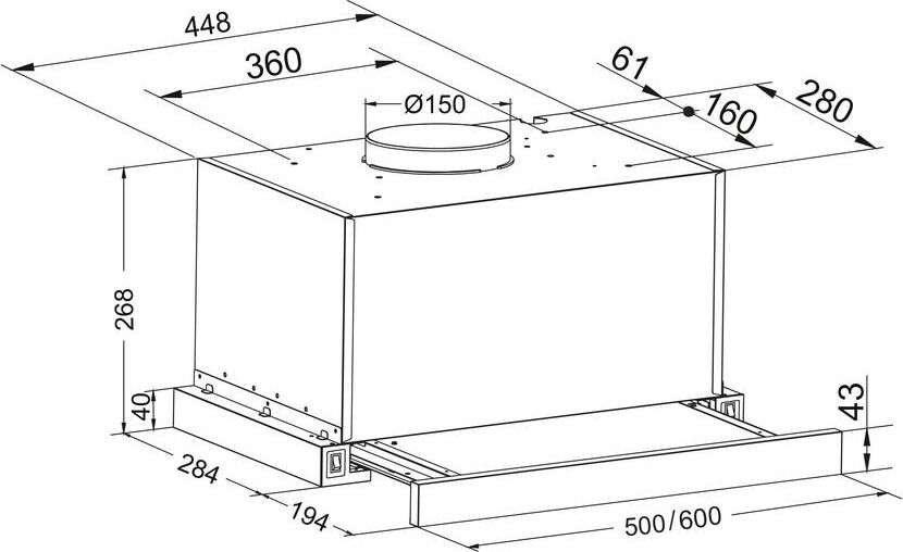 OASIS VT-60BG черный+стекло — изображение 2