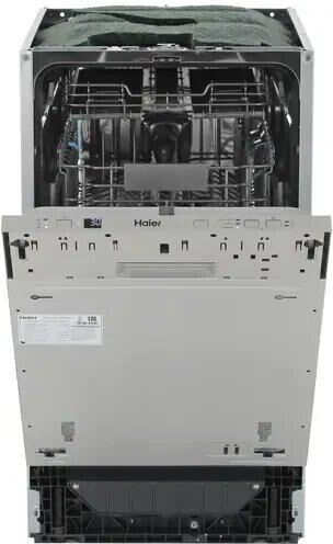 HAIER Встраиваемая посудомоечная машина HDWE10-395RU, узкая, ширина 44.8см, полновстраиваемая, загру — изображение 4