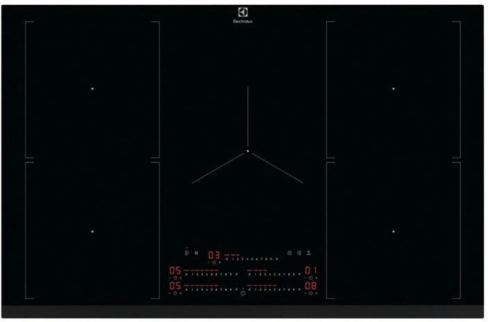 ELECTROLUX Индукционная варочная поверхность EIV84550, конфорок: 5 шт., стеклокерамика, независимая, — изображение 2