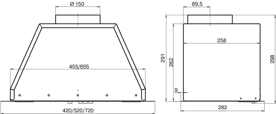 ELIKOR Flat 52П-650-К3Д черный управление: кнопочное (1 мотор) (954638) — изображение 4