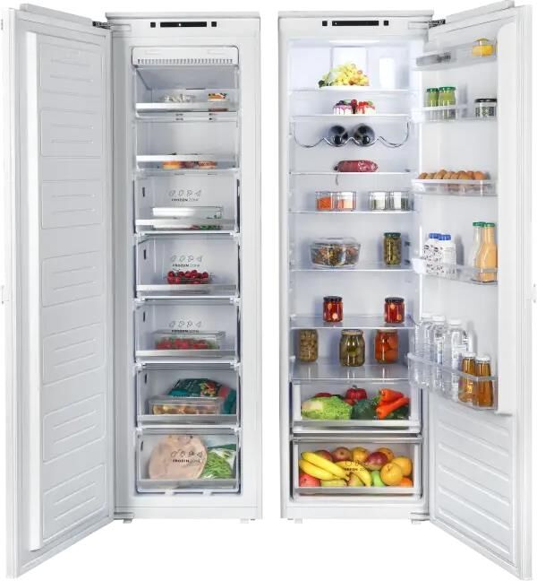 HIBERG Комплект морозильник и холодильник FRB-30 NFW / RFB-30 W — изображение 2