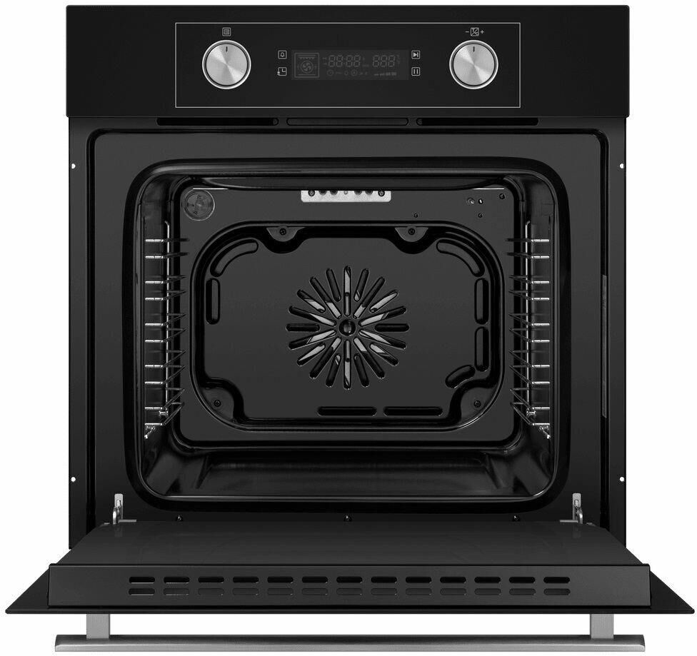 MAUNFELD Духовой шкаф электрический AEOH6062B, 60л, 59 х 52.5 х 59.5 см, дверца с 3 стеклами, черный — изображение 3