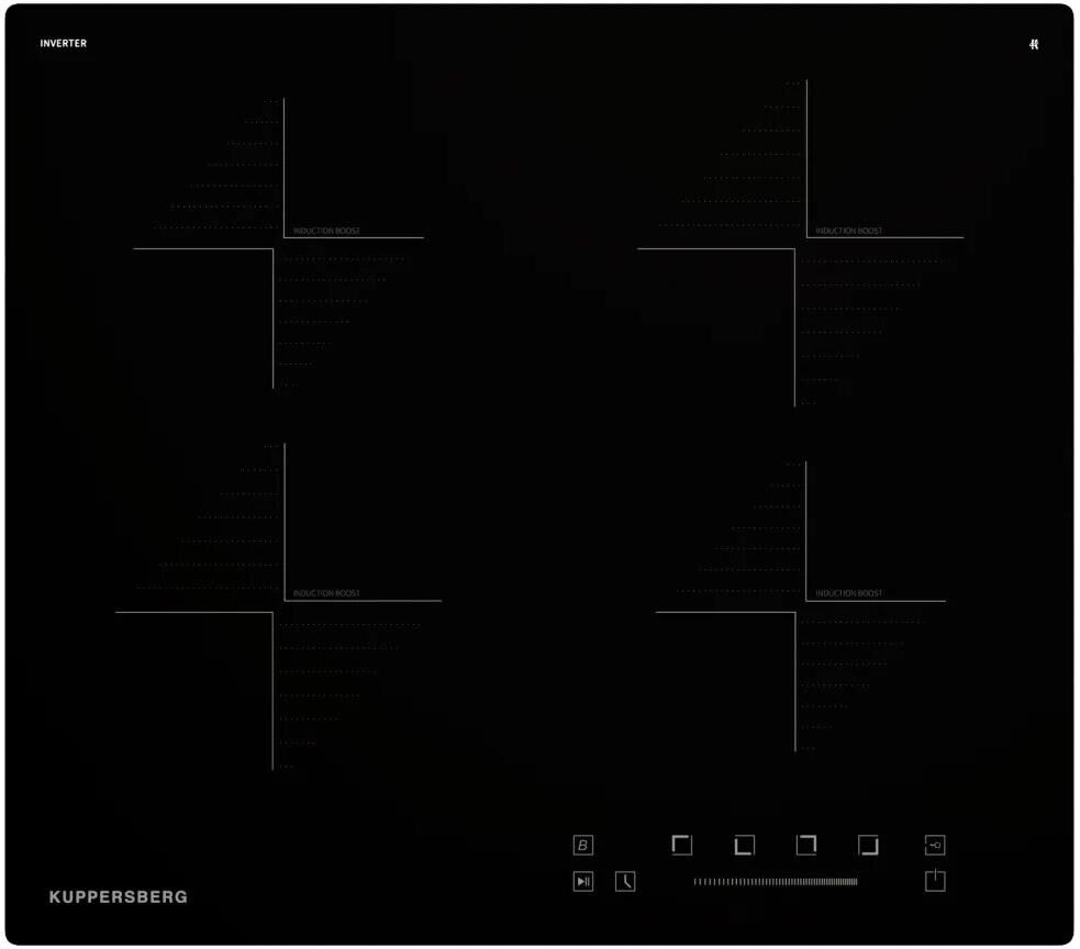 KUPPERSBERG Индукционная варочная поверхность ICS 604, конфорок: 4 шт., стеклокерамика, независимая, — изображение 4