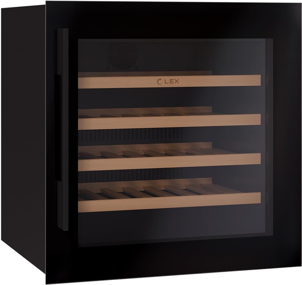 LEX Винный шкаф LWD6036BL, вместимость: 36 бутылок, 92л, 59.5см, черный — изображение 3