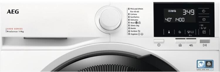 AEG Стиральная машина LFR61944BE, с фронтальной загрузкой, 9кг, 1400об/мин, с английской панелью упр — изображение 10