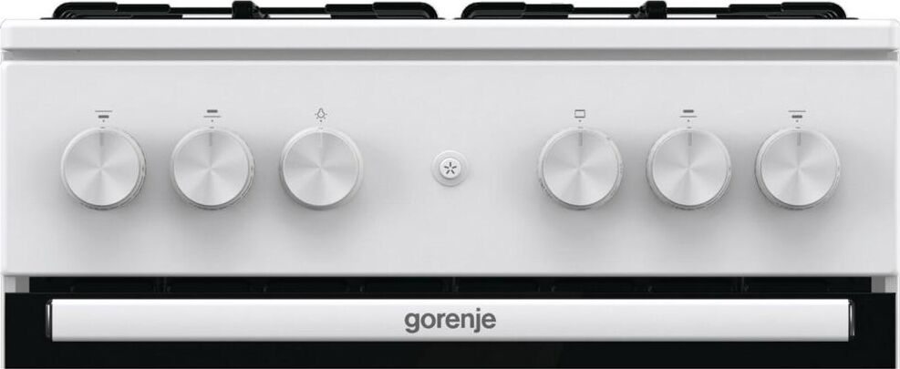 GORENJE Газовая плита GG5A12WH, газовая духовка, без крышки, сталь, белый — изображение 2