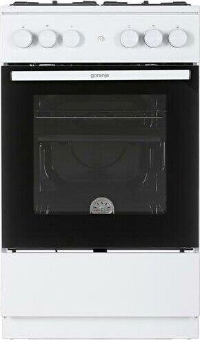 GORENJE Газовая плита GG5A12WH, газовая духовка, без крышки, сталь, белый — изображение 3