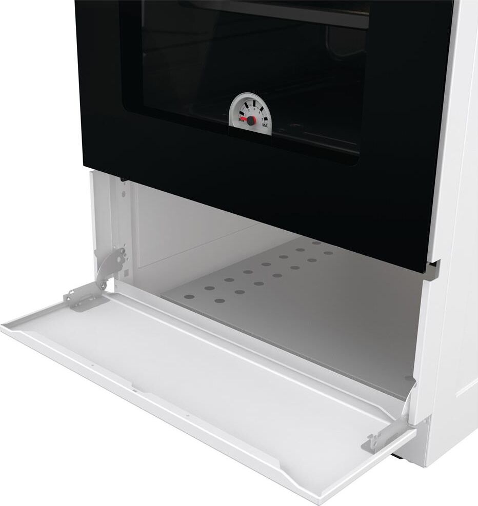 GORENJE Газовая плита GG5A12WH, газовая духовка, без крышки, сталь, белый — изображение 8